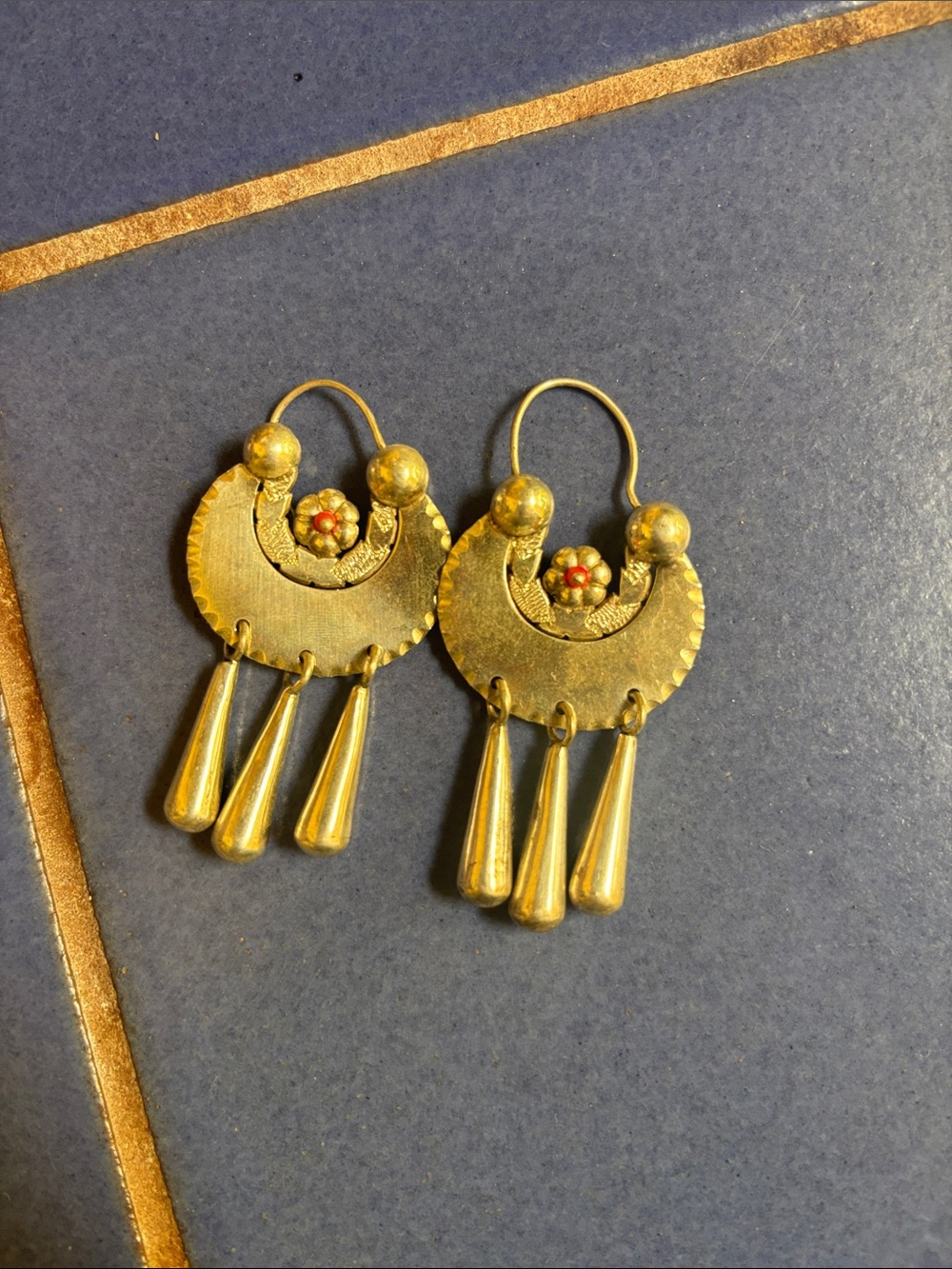 Bolivian Silver handmade earrings